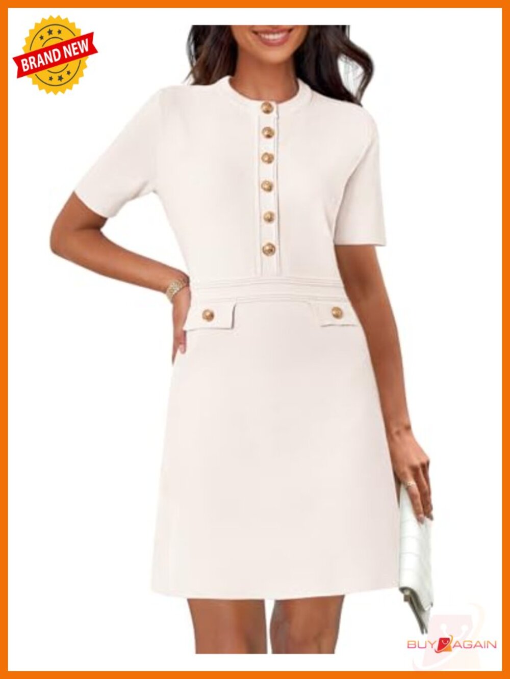 Women's Short Sleeve Bodycon Sweater Mini Dress Ribbed Knit